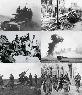 Cumhuriyetçi Halk Cephesi Koalisyonu'na karşı askerlerin ayaklanması ile İspanya İç Savaşı başladı.