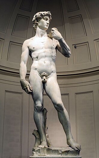 Michelangelo'nun Davut Heykeli, Floransa'da açıldı.