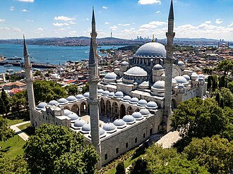 Süleymaniye Camii törenle açıldı.